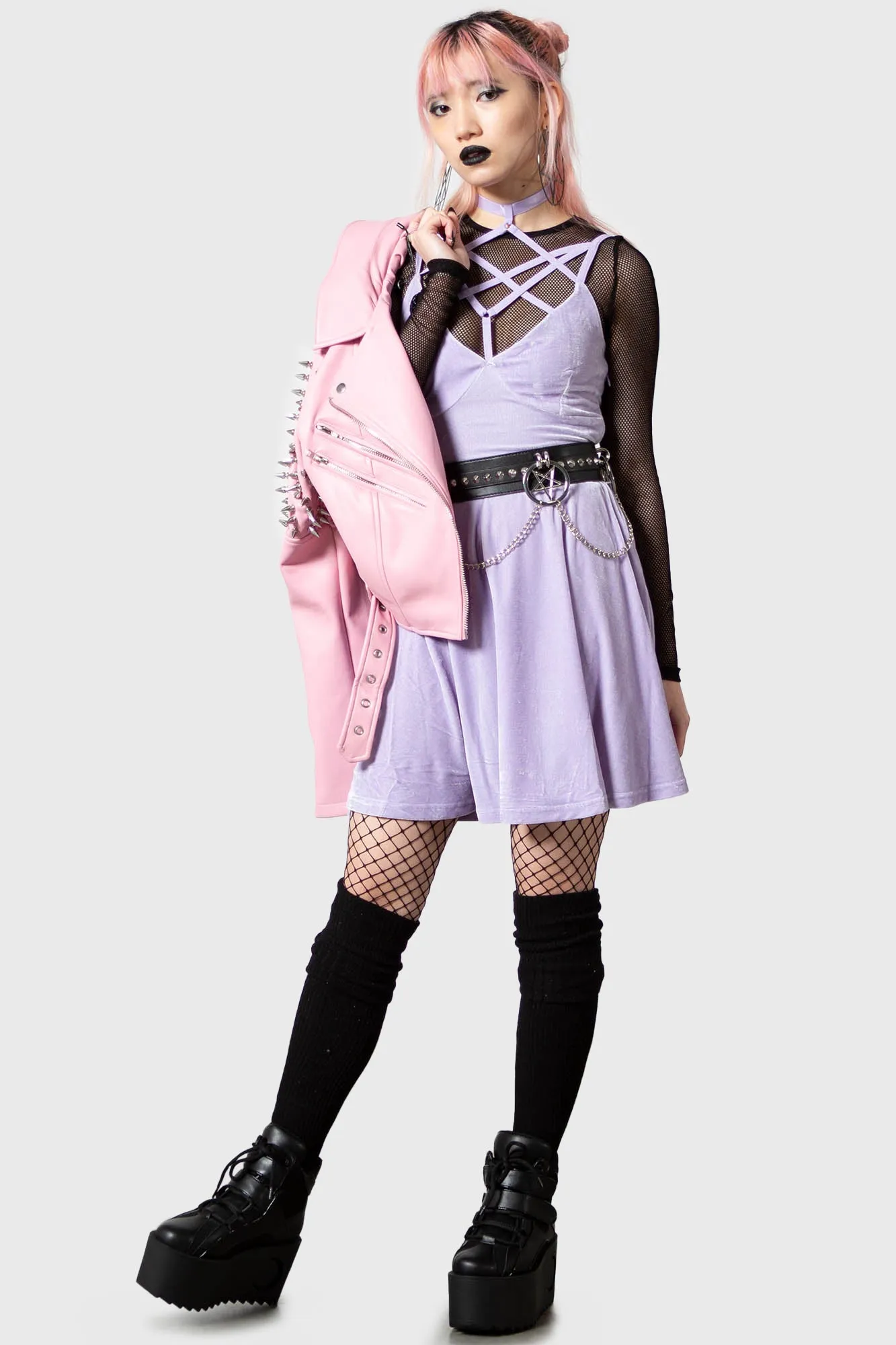 Magica Skater Dress [PASTEL LILAC]