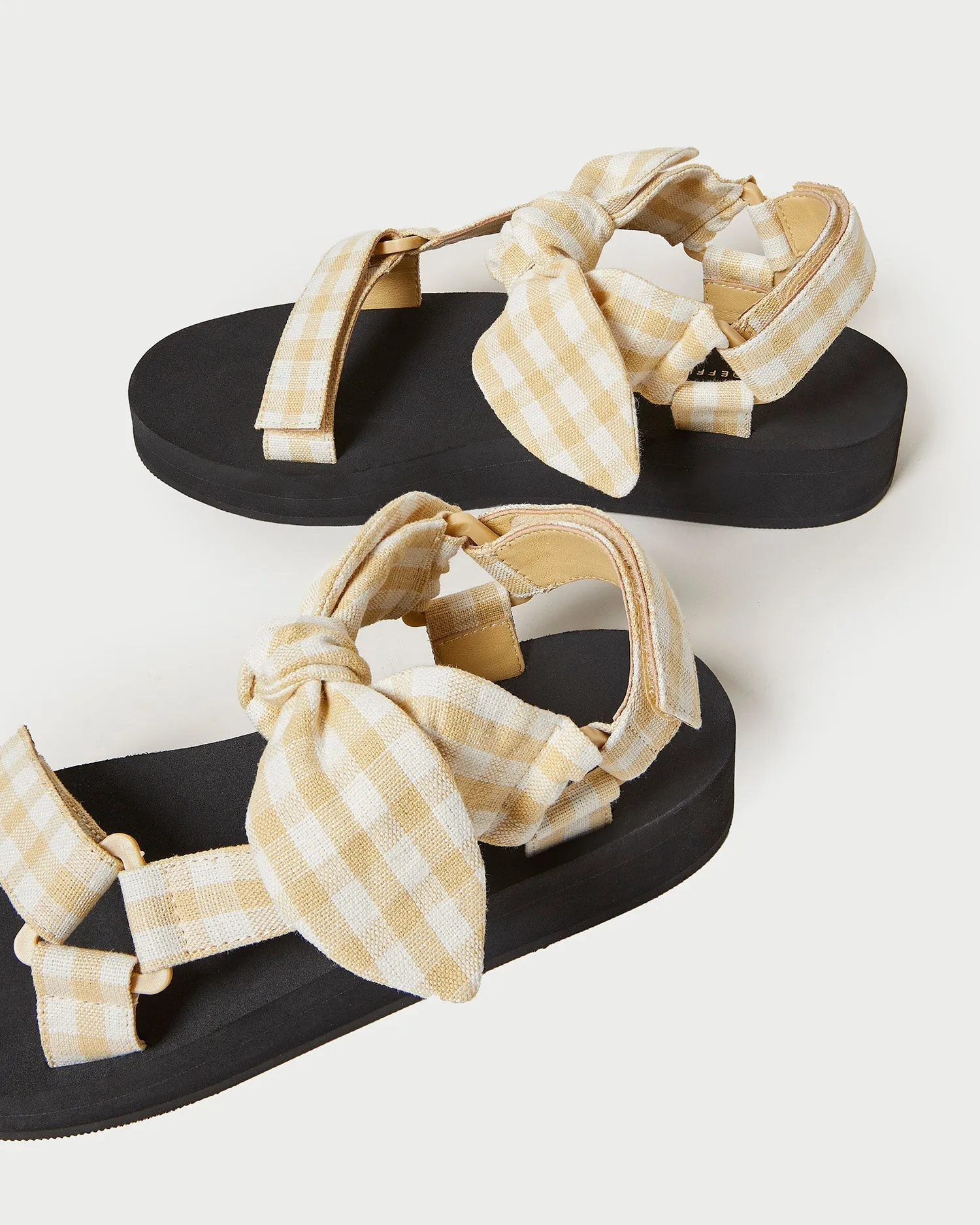 Maisie Sporty Sandal Hay Gingham