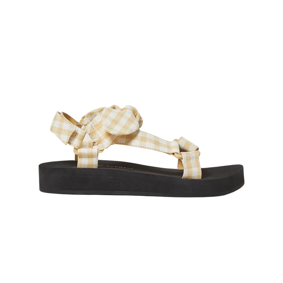 Maisie Sporty Sandal Hay Gingham