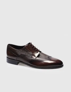 Men Brown Genuine Leather Classic Shoes