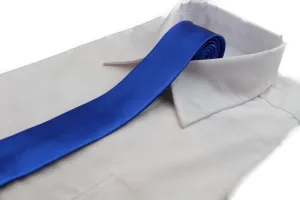 Mens Blue 5cm Skinny  Plain Neck Tie