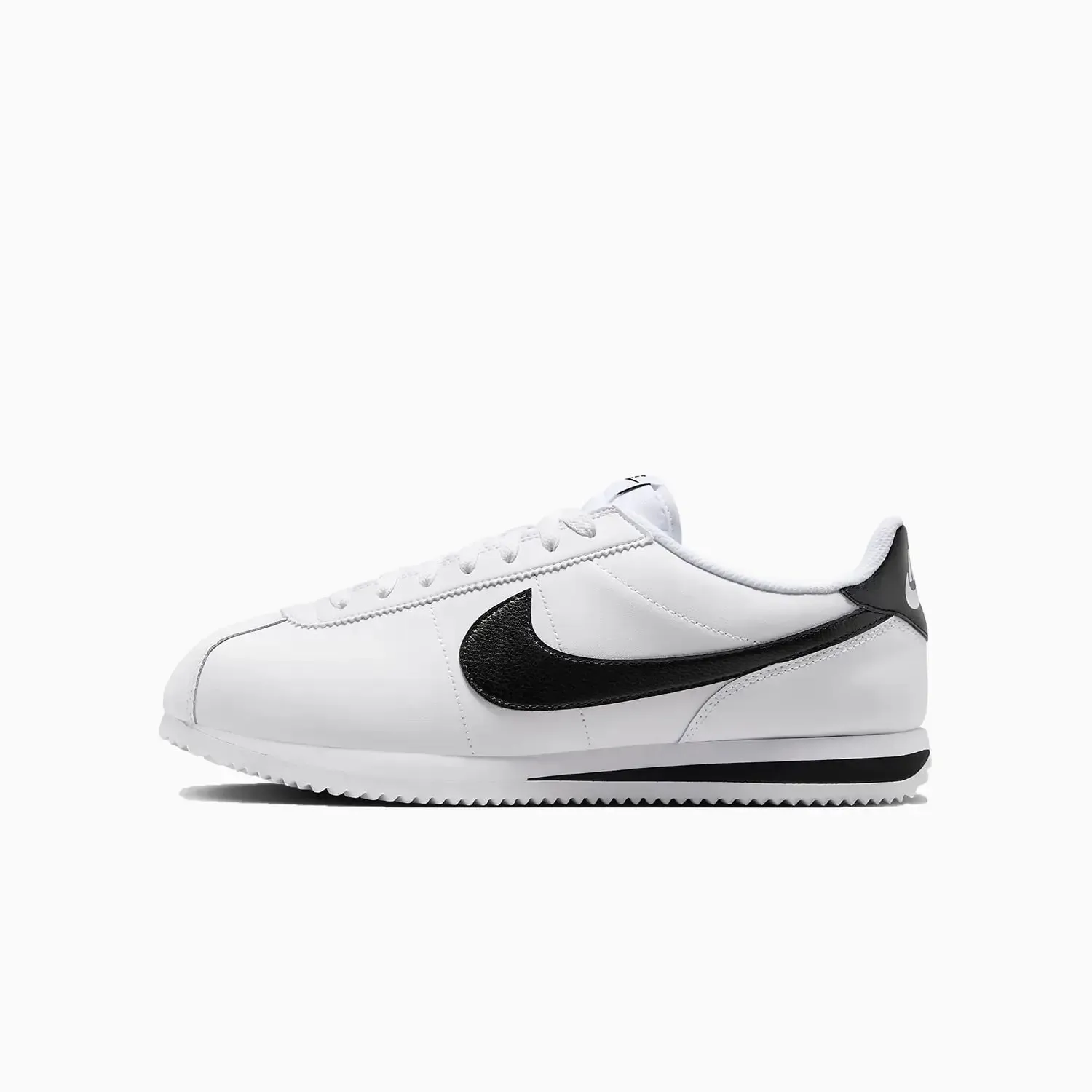 Men's Cortez Leather "Black White" Shoes