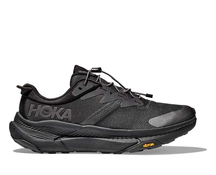 Mens Hoka Transport Wide in Black/Black