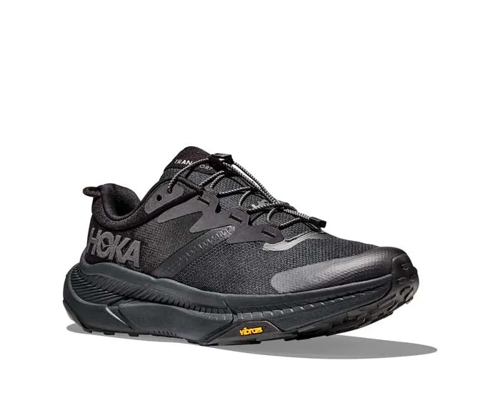 Mens Hoka Transport Wide in Black/Black