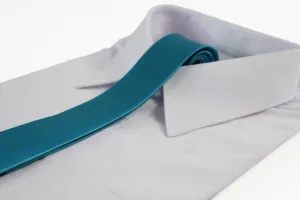 Mens Sky Blue 5cm Skinny Plain Neck Tie