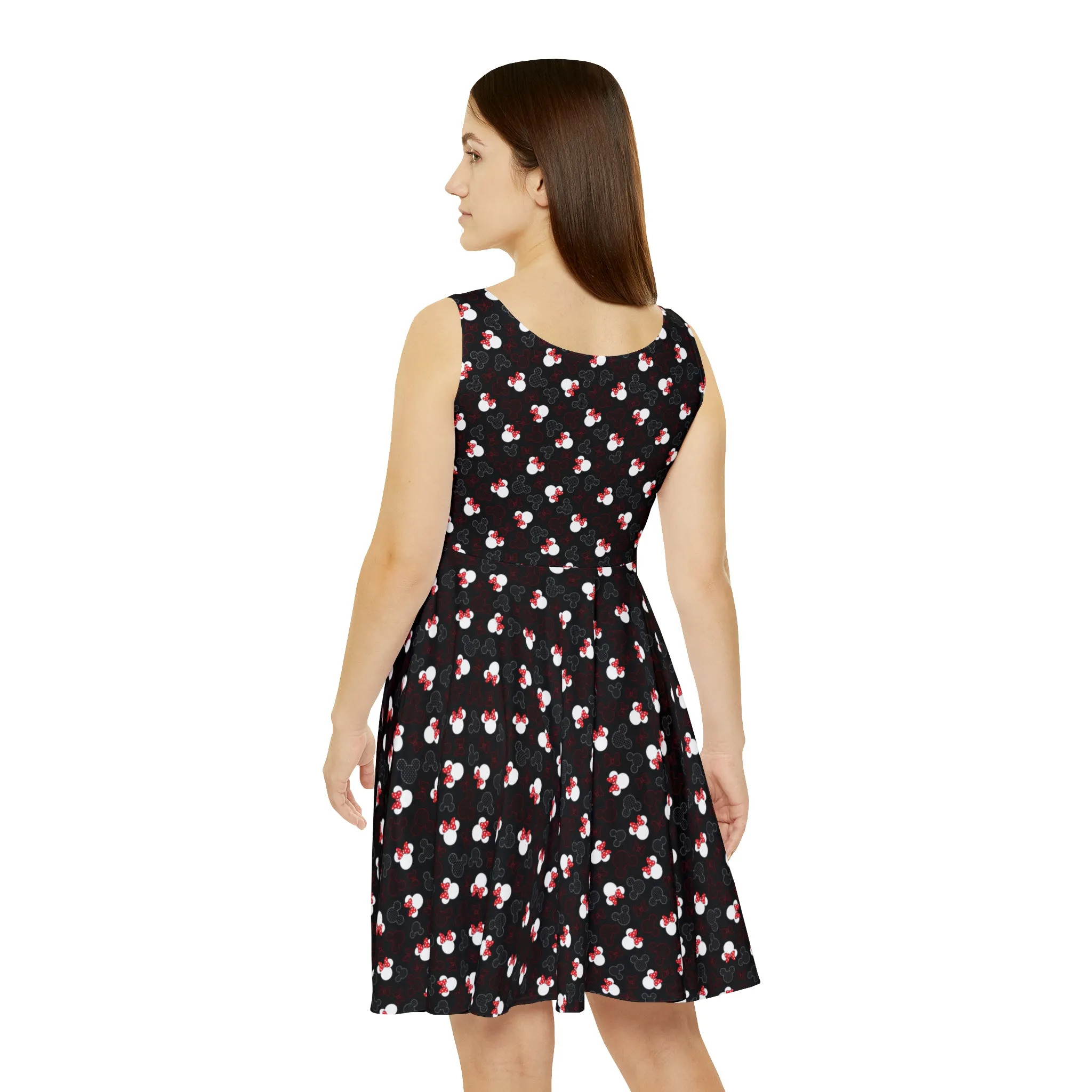 Mickey And Minnie Dots Women's Skater Dress