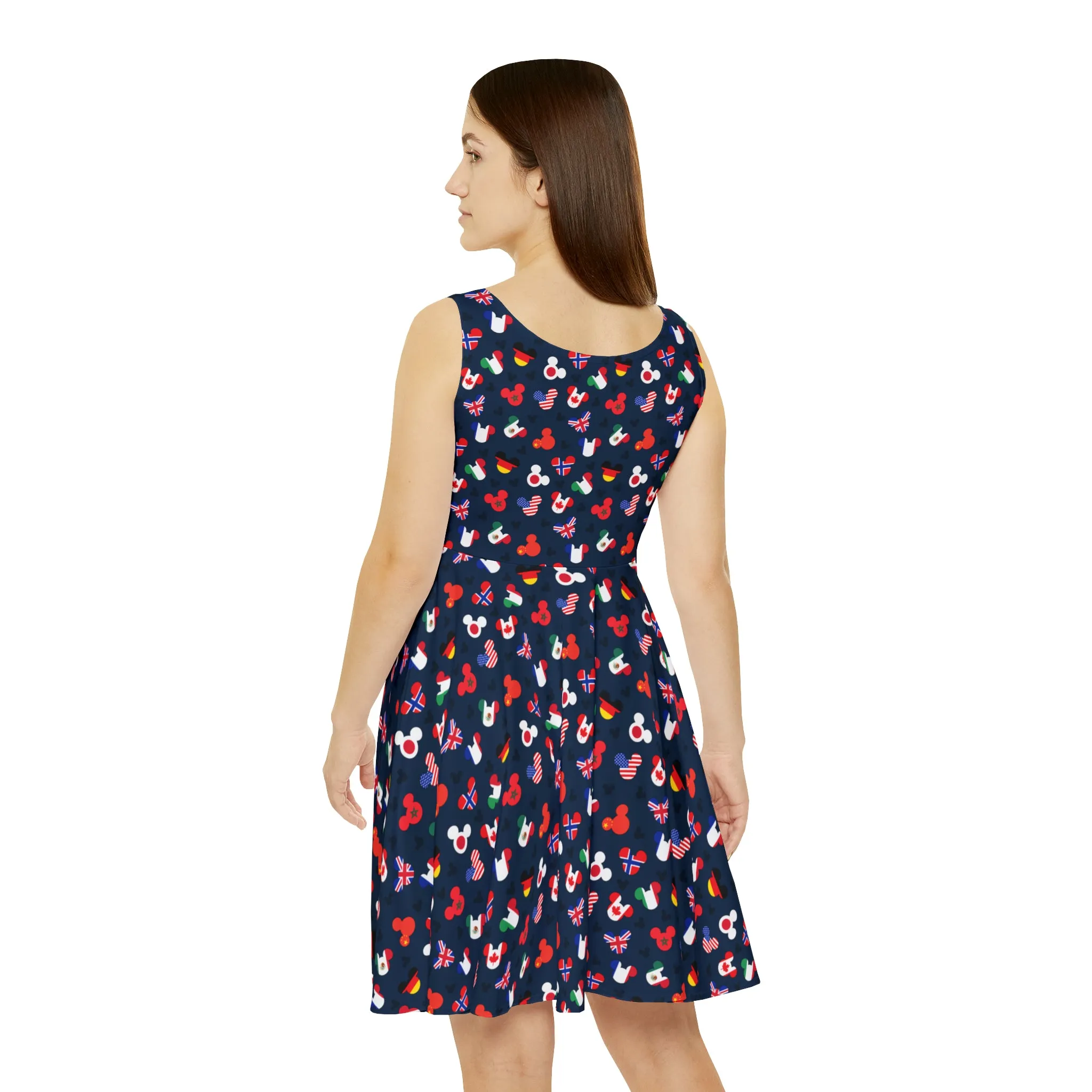 Mickey Flags Women's Skater Dress