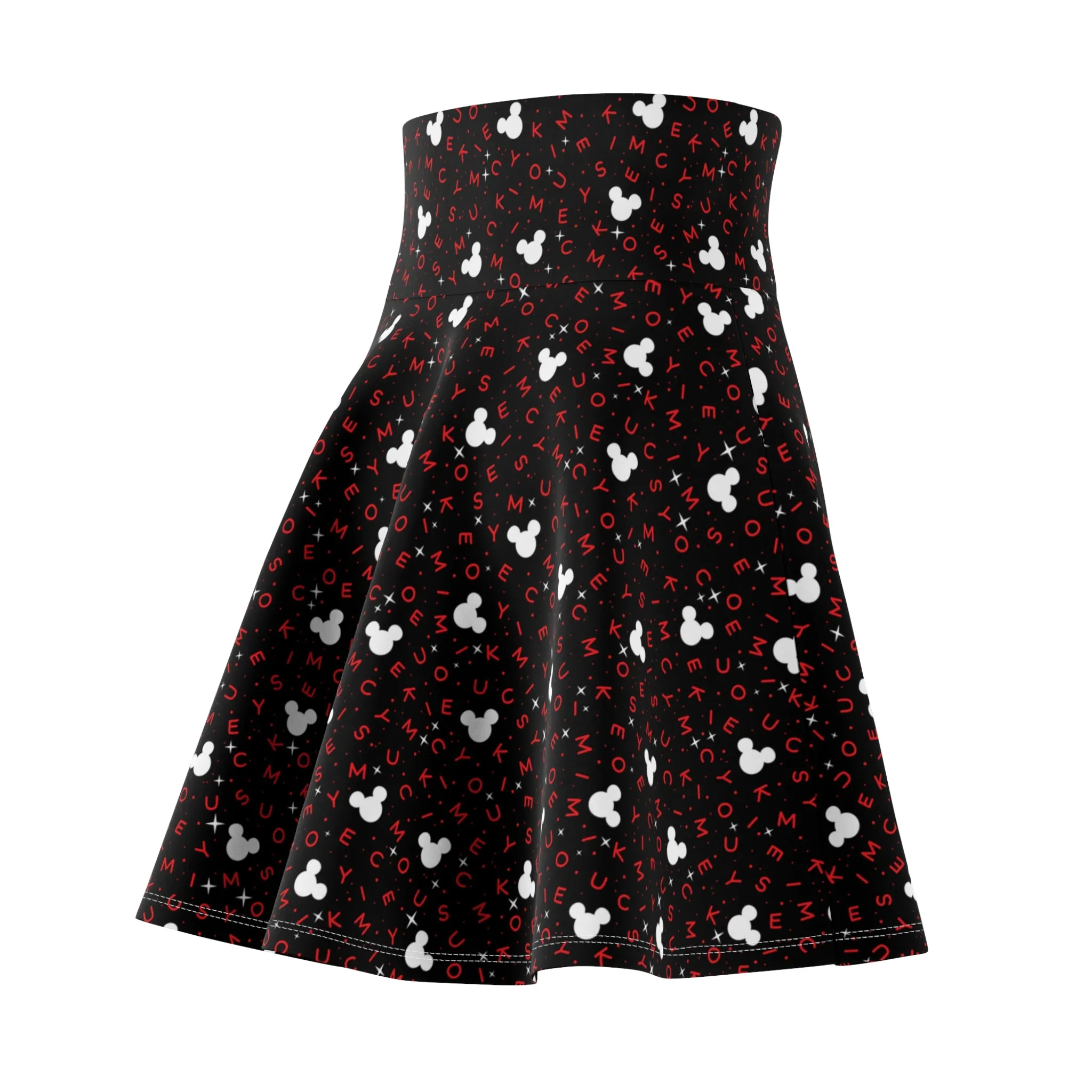 Mouse Letters Women's Skater Skirt