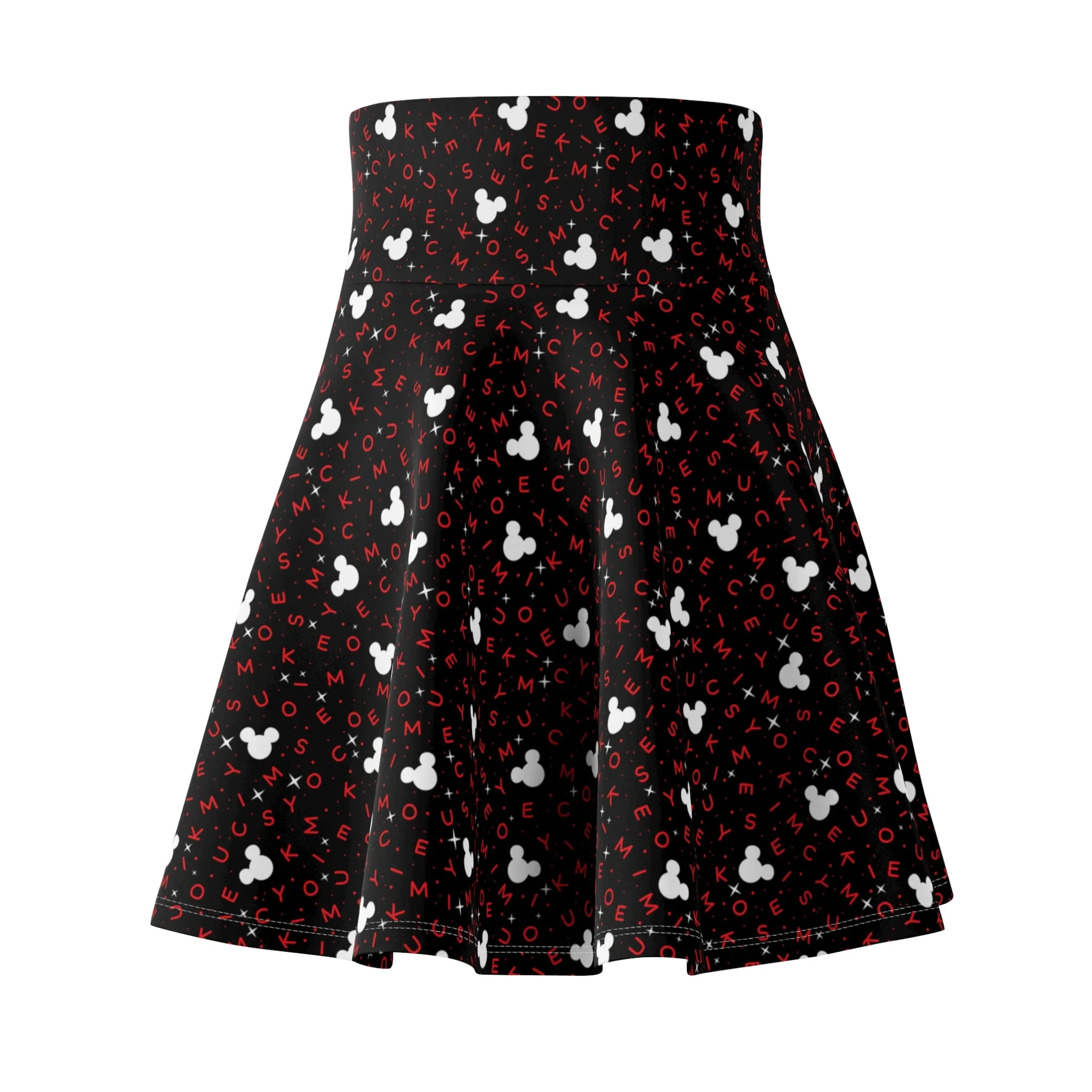 Mouse Letters Women's Skater Skirt