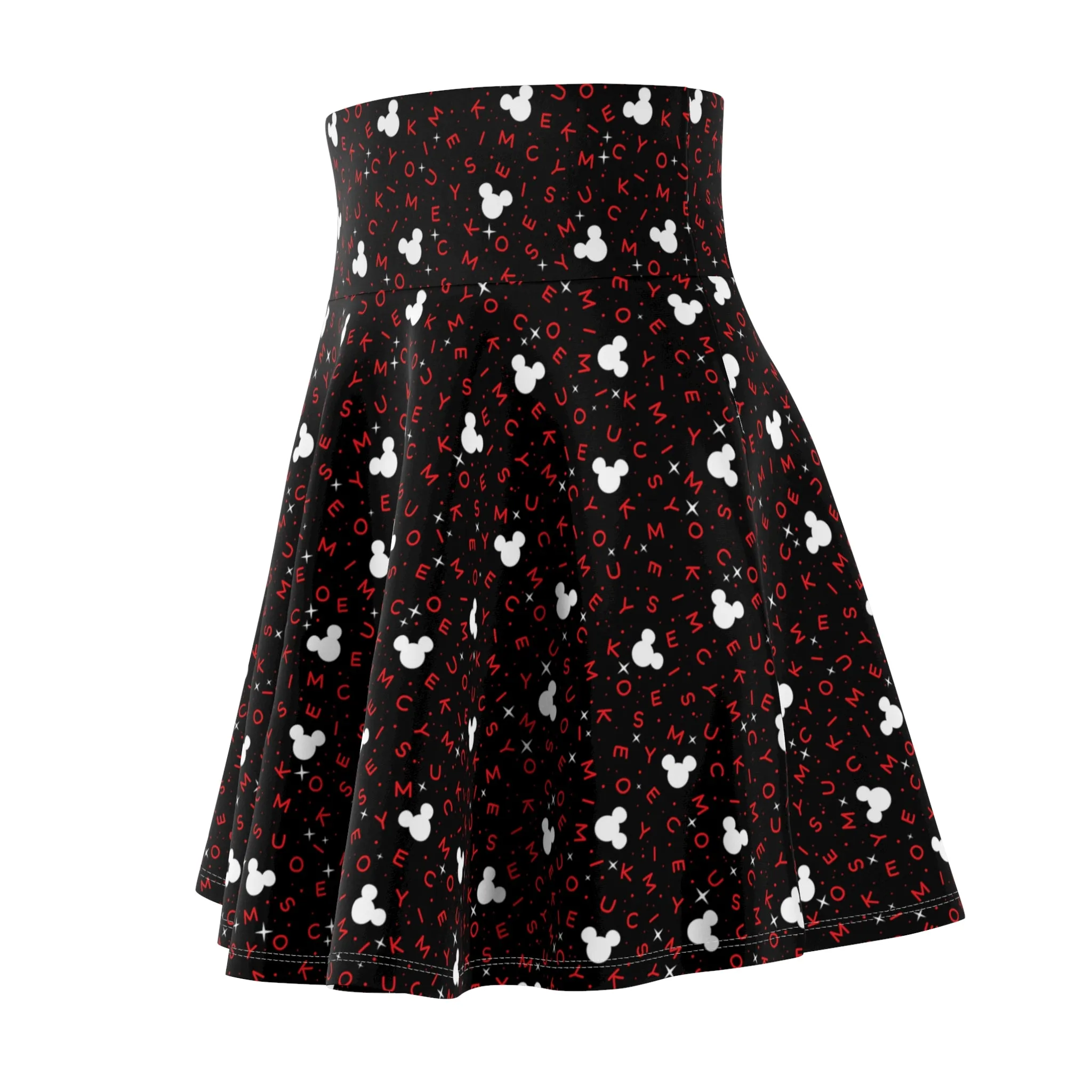 Mouse Letters Women's Skater Skirt