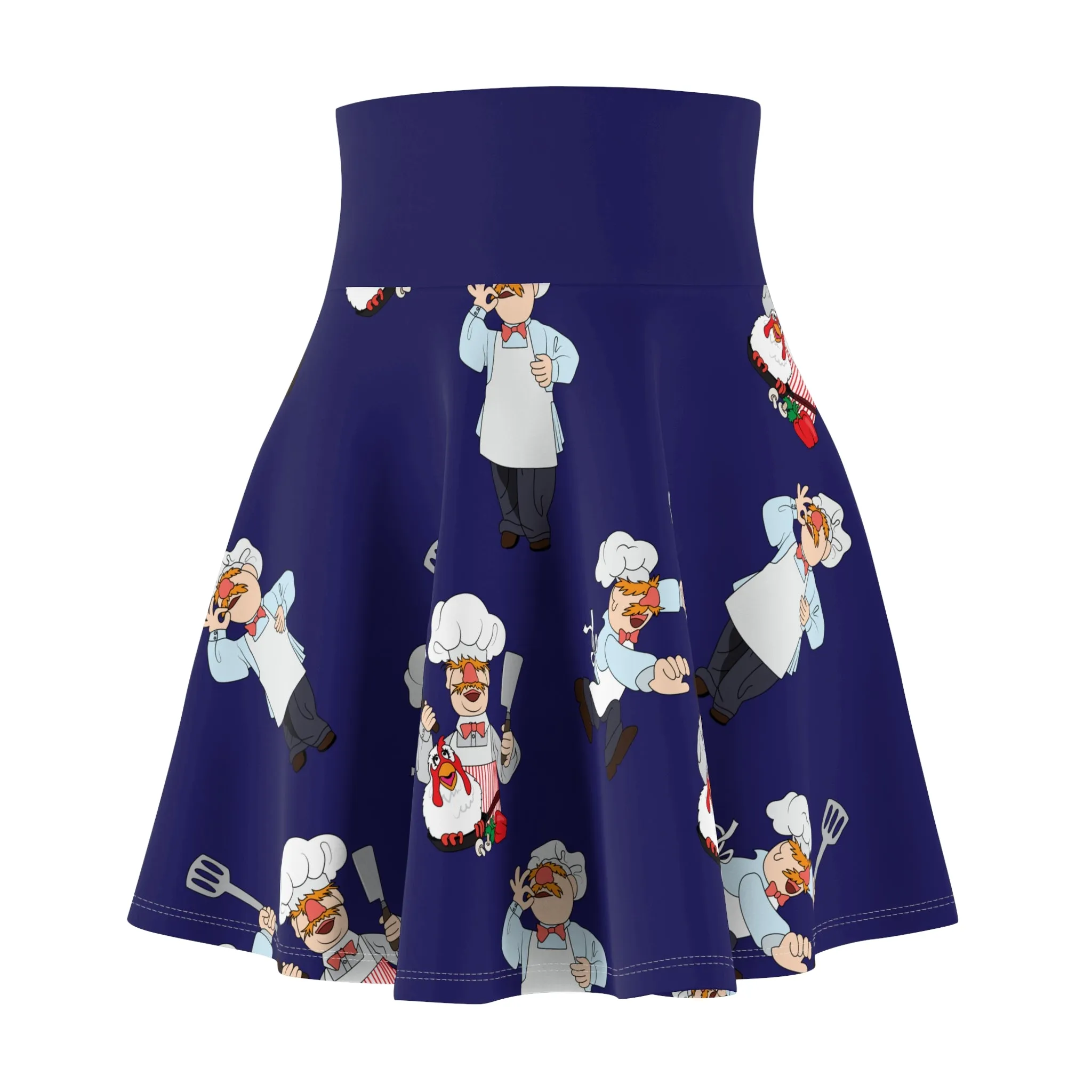 Muppets Chef Wine And Dine Women's Skater Skirt