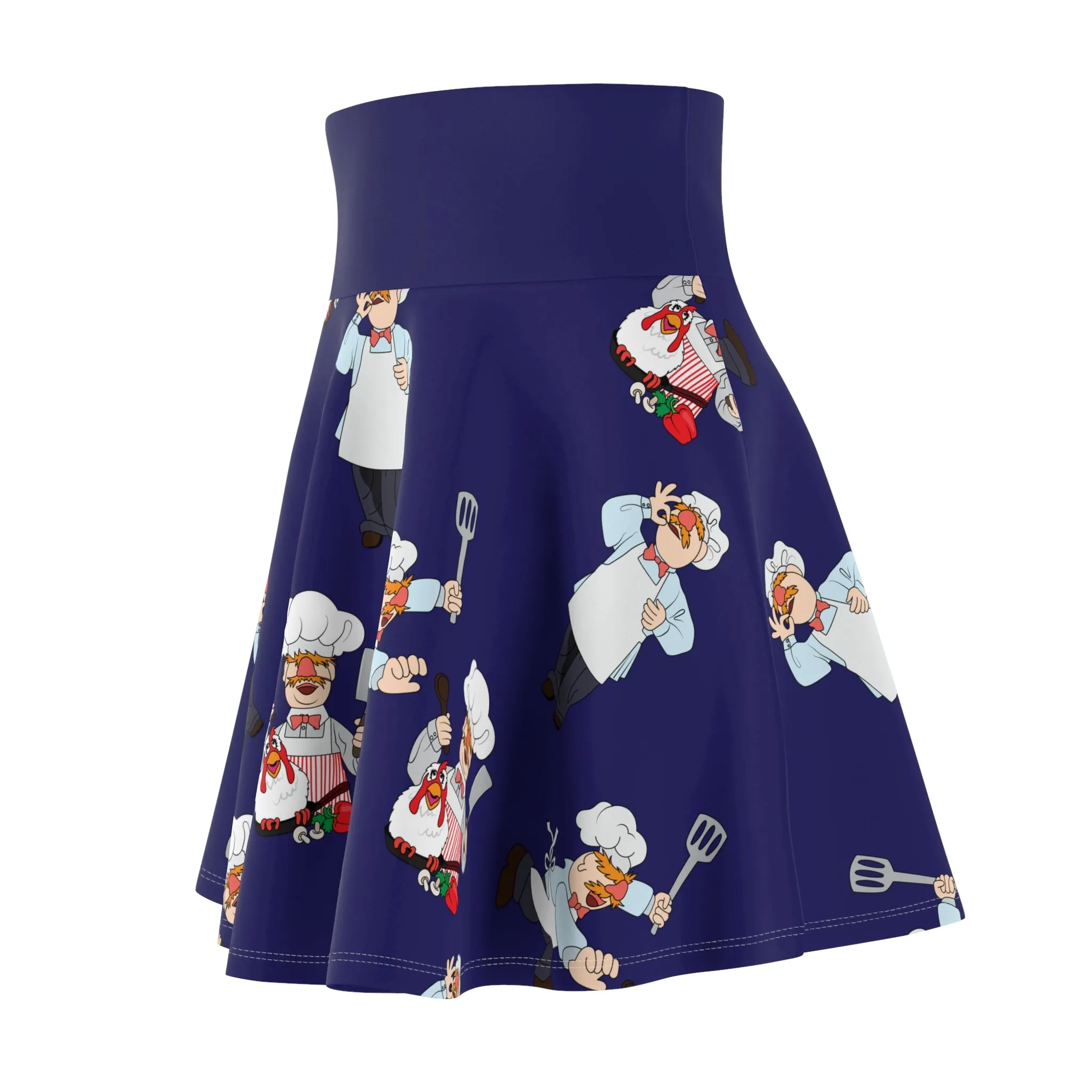 Muppets Chef Wine And Dine Women's Skater Skirt