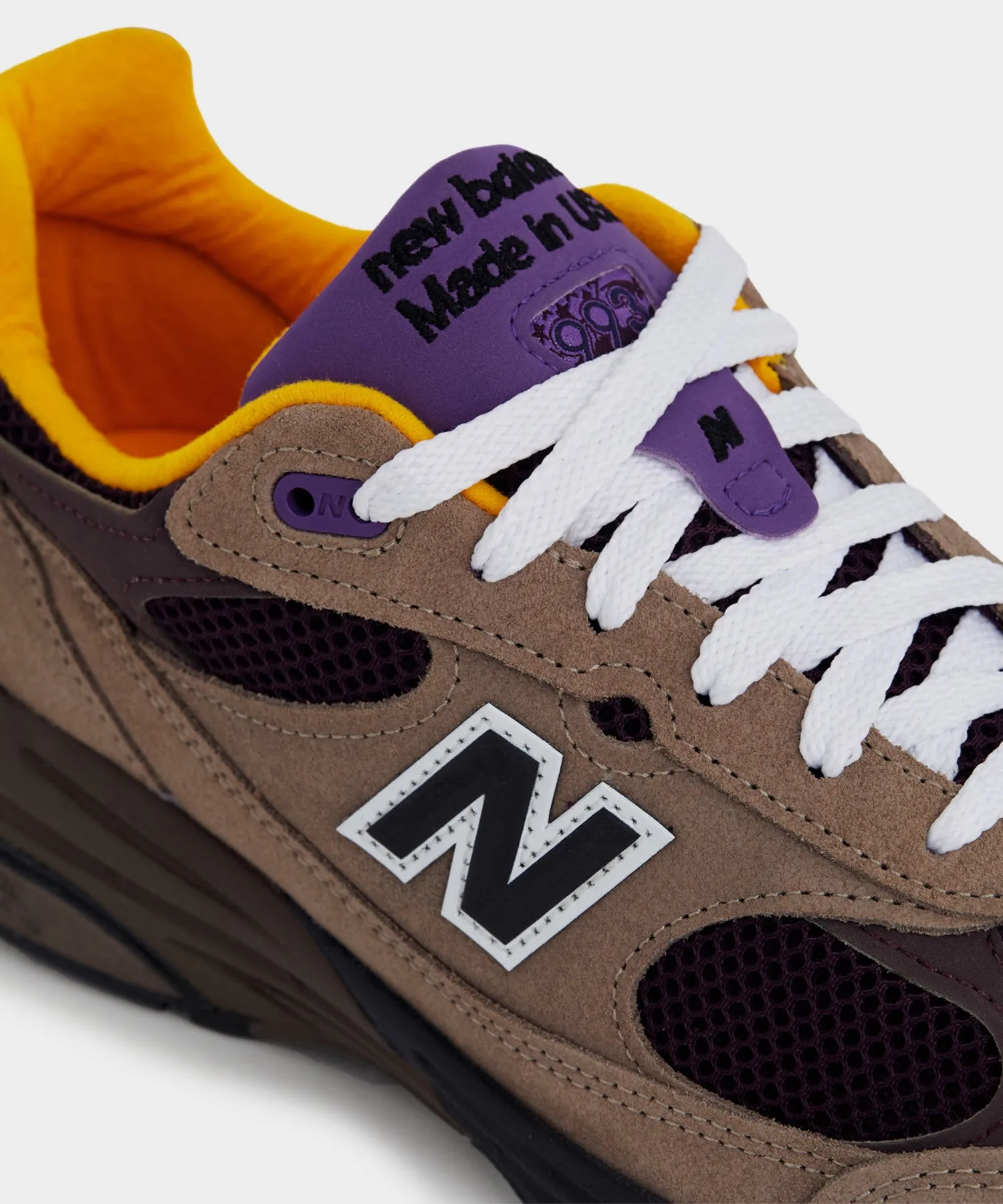 New Balance Made in USA 993 in Mushroom Midnight Violet