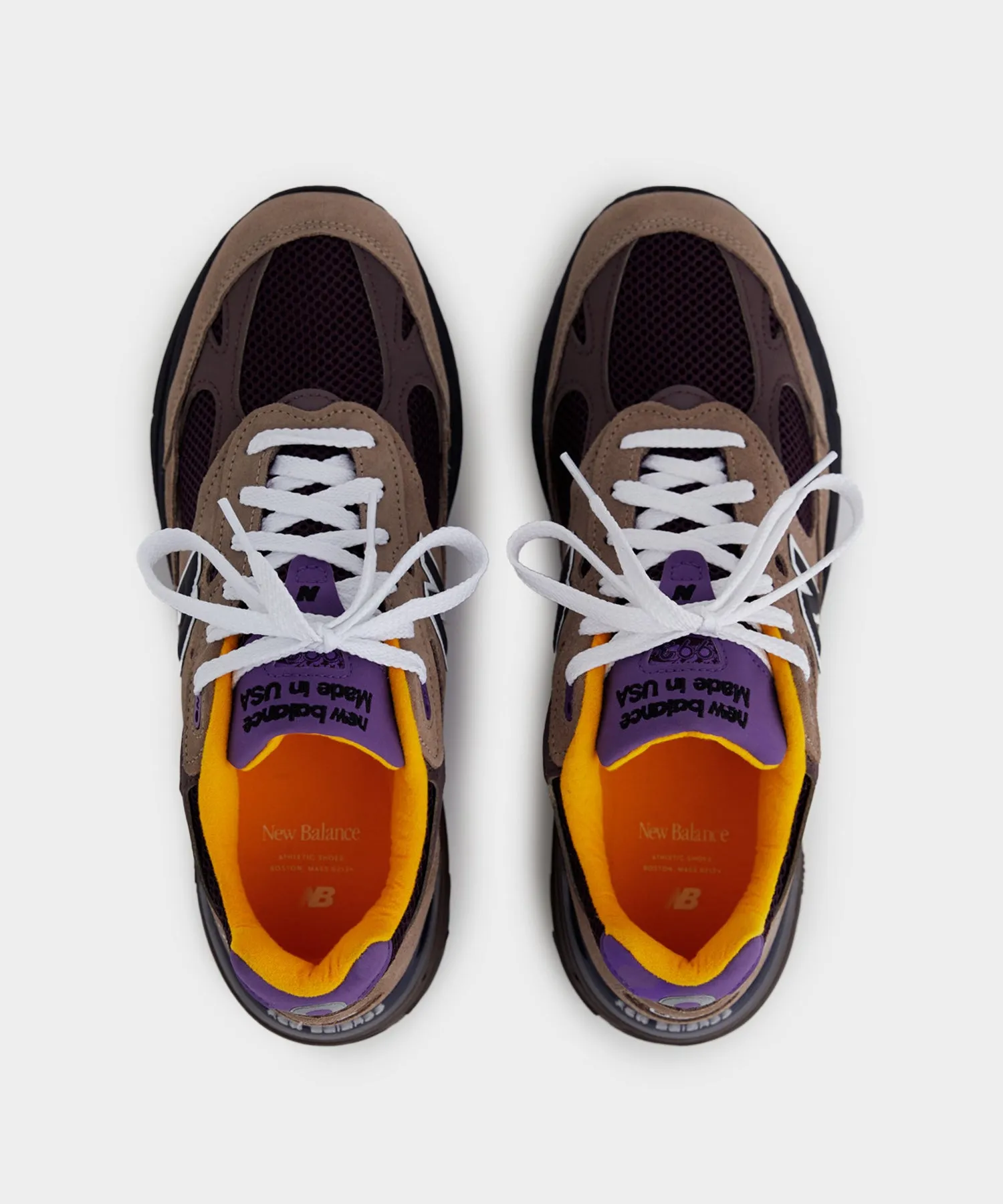 New Balance Made in USA 993 in Mushroom Midnight Violet