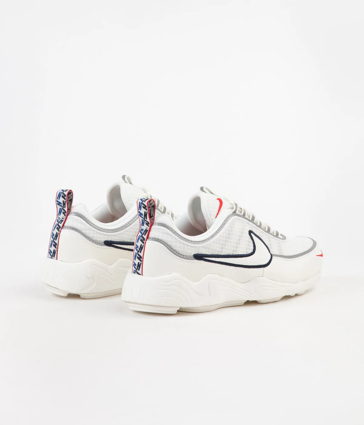 Nike Air Zoom Spiridon SE Shoes -  Sail / University Red - Obsidian