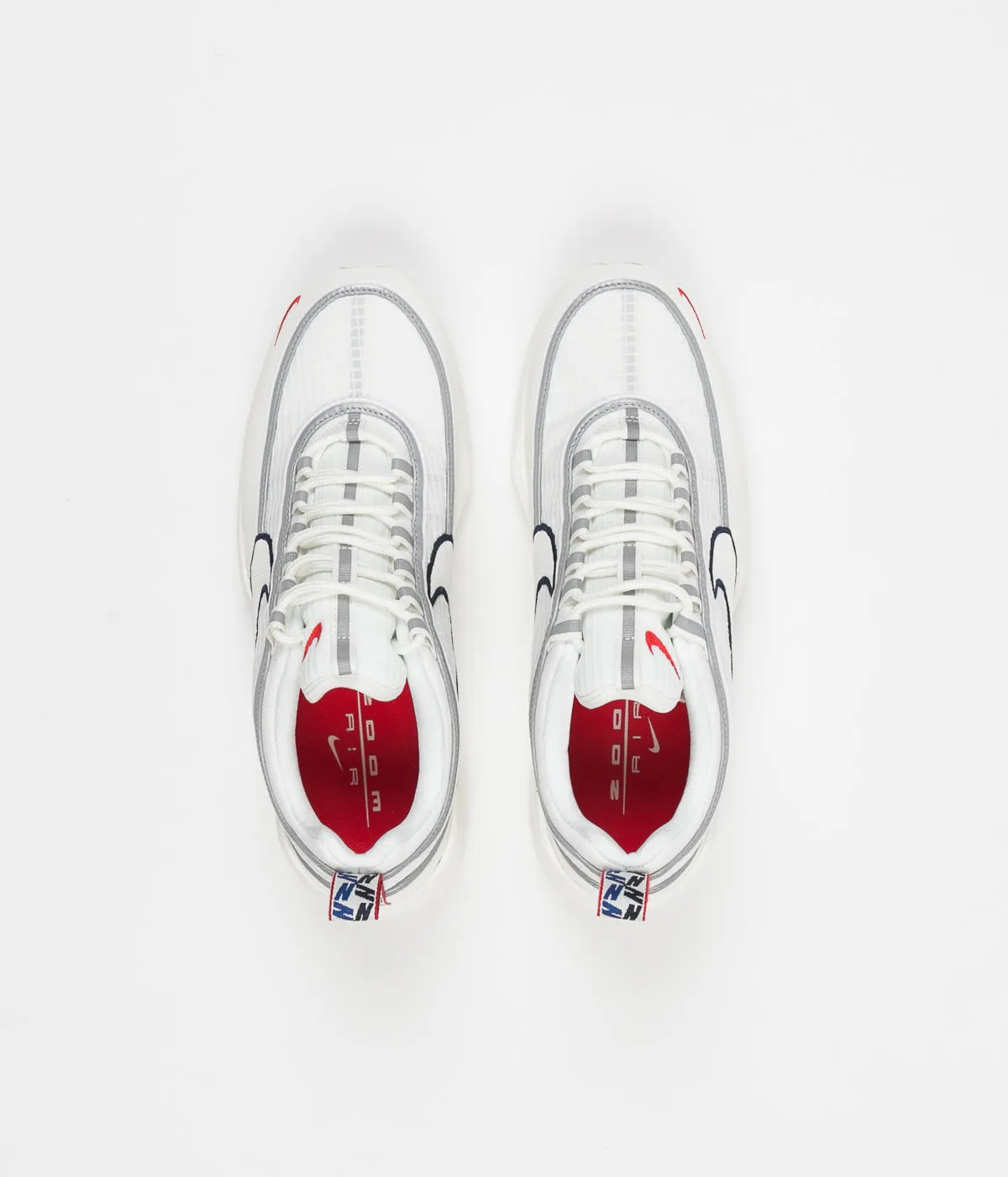 Nike Air Zoom Spiridon SE Shoes -  Sail / University Red - Obsidian