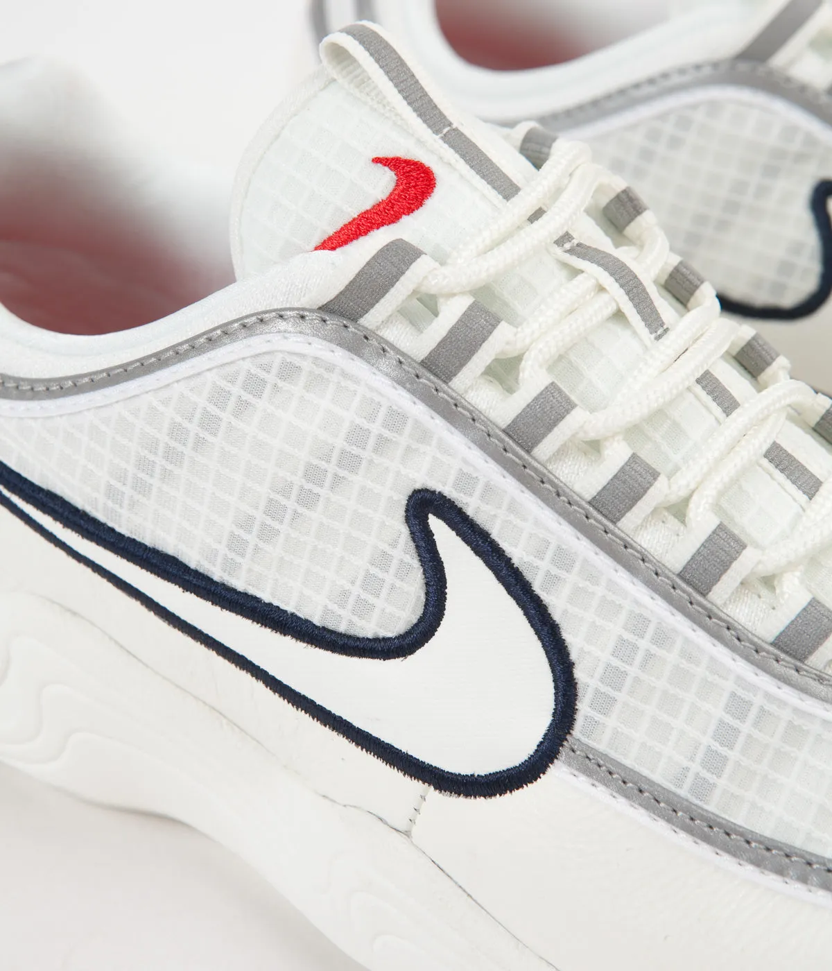 Nike Air Zoom Spiridon SE Shoes -  Sail / University Red - Obsidian