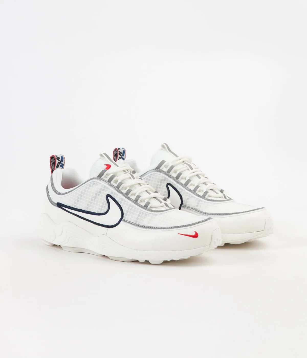 Nike Air Zoom Spiridon SE Shoes -  Sail / University Red - Obsidian