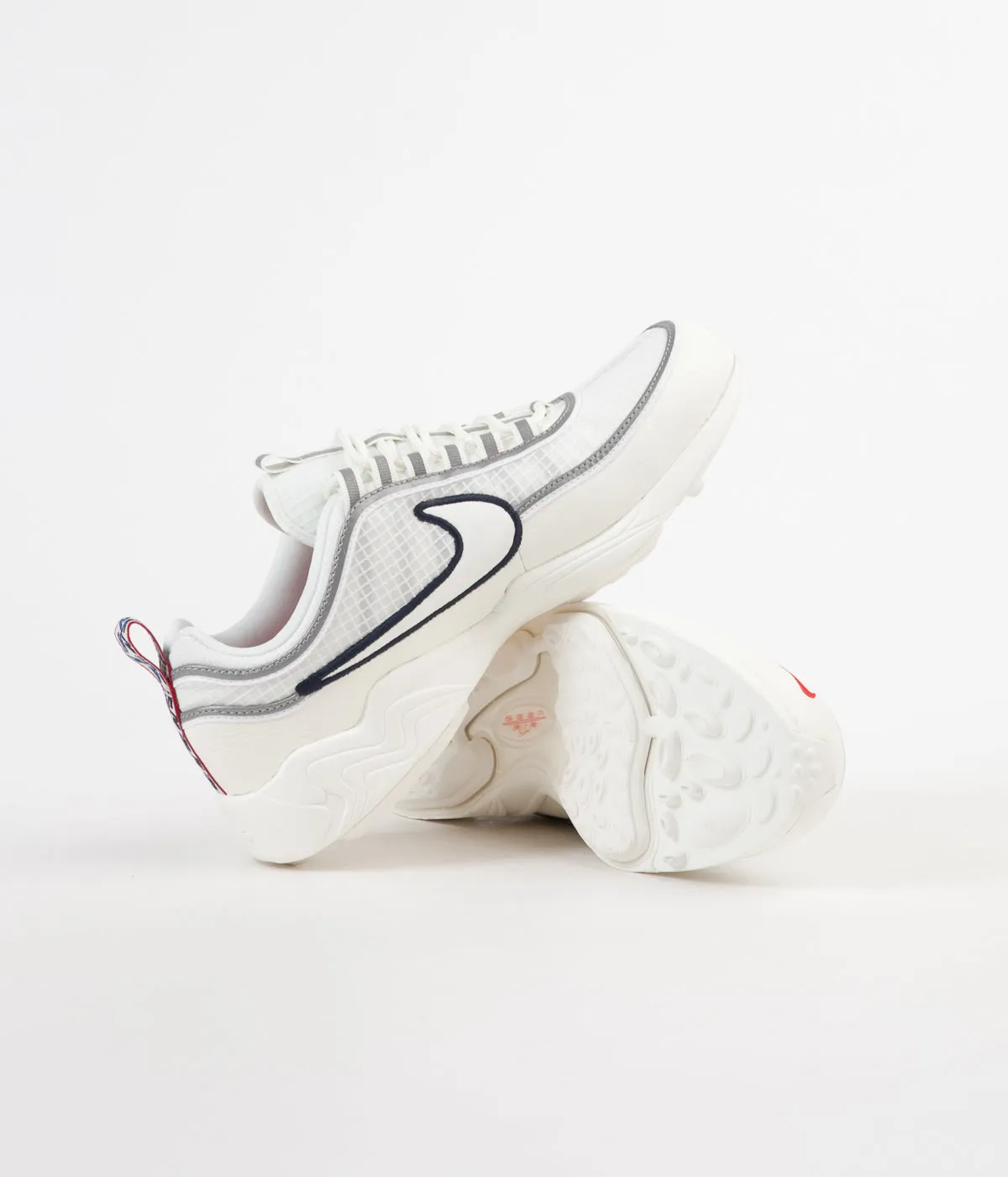 Nike Air Zoom Spiridon SE Shoes -  Sail / University Red - Obsidian