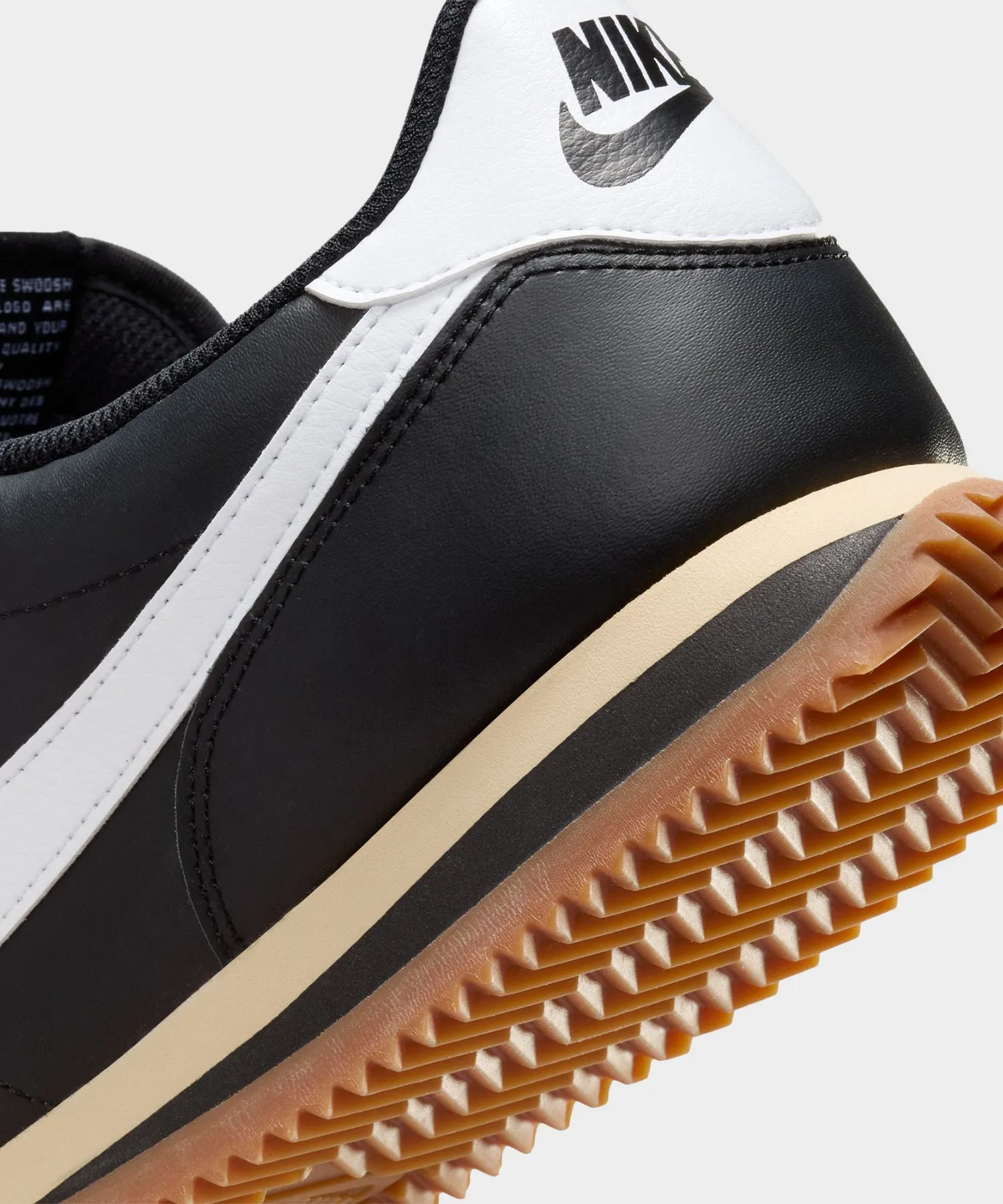 Nike Cortez Gum Sole in Black / Brown Sesame