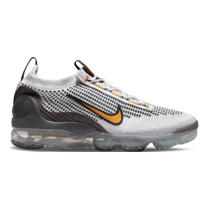 Nike Men's Air VaporMax 2021 Flyknit Shoes - White / Black / Anthracite / Kumquat Yellow