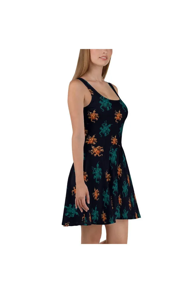 Octopi Wallstreet Skater Dress