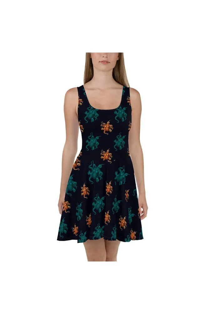 Octopi Wallstreet Skater Dress