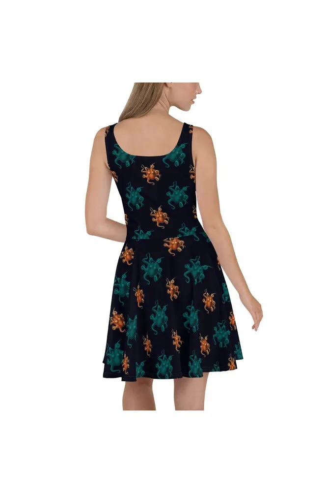 Octopi Wallstreet Skater Dress