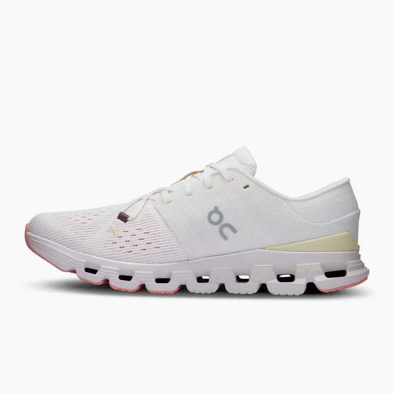 On Running Womens Cloud X 4  Sneakers in Ivory Sand