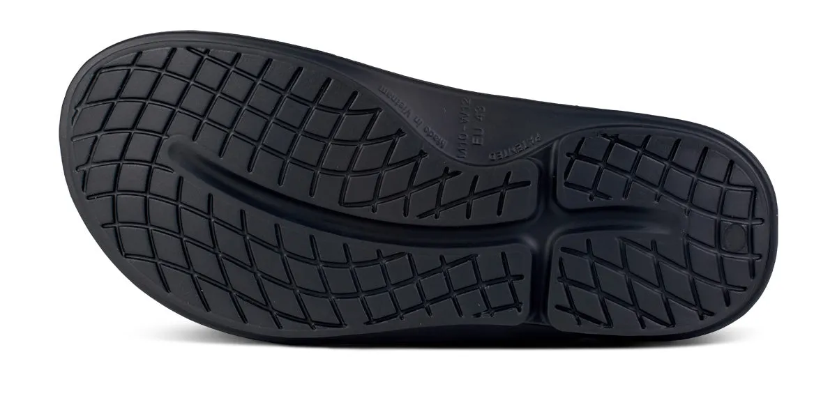 OOFOS OOahh Sport Flex Unisex Slide - Black Labyrinth