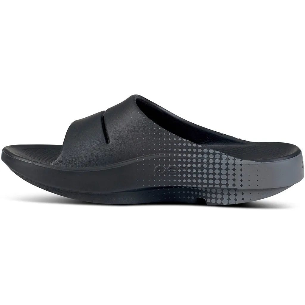 OOFOS Women's OOahh Sport Slide - Black Matrix