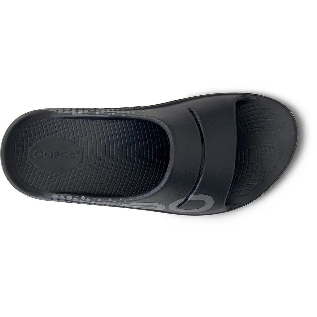 OOFOS Women's OOahh Sport Slide - Black Matrix