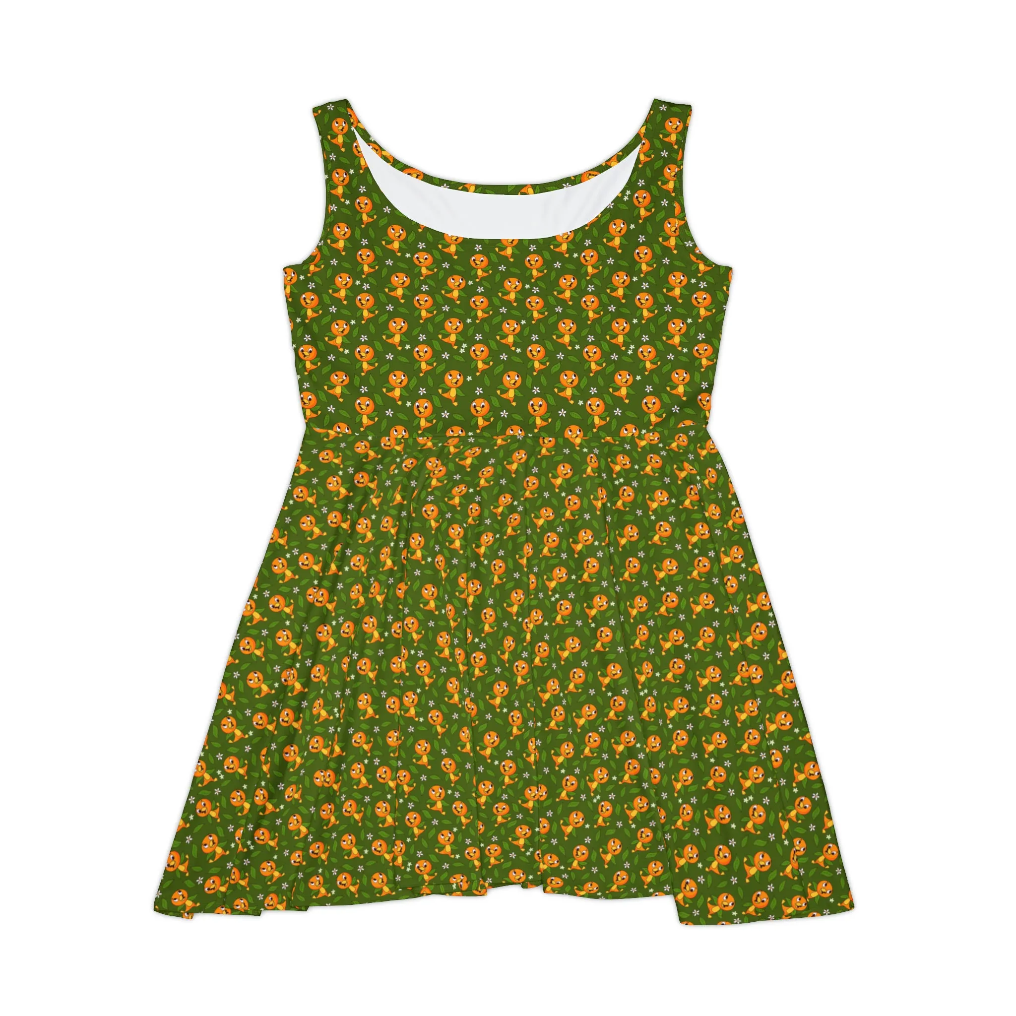 Orange Bird Women's Skater Dress