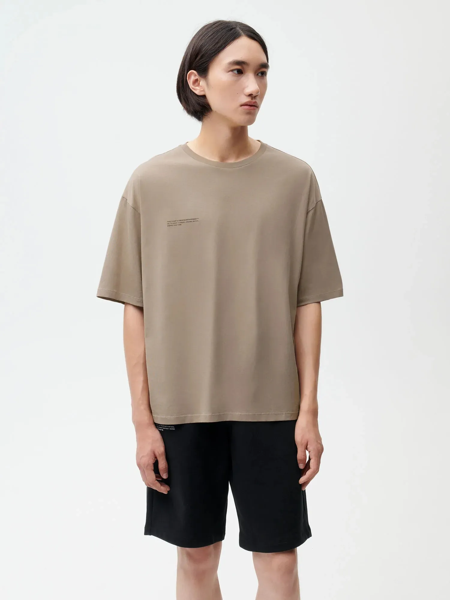 Organic Cotton Lightweight Skater T-shirt—taupe