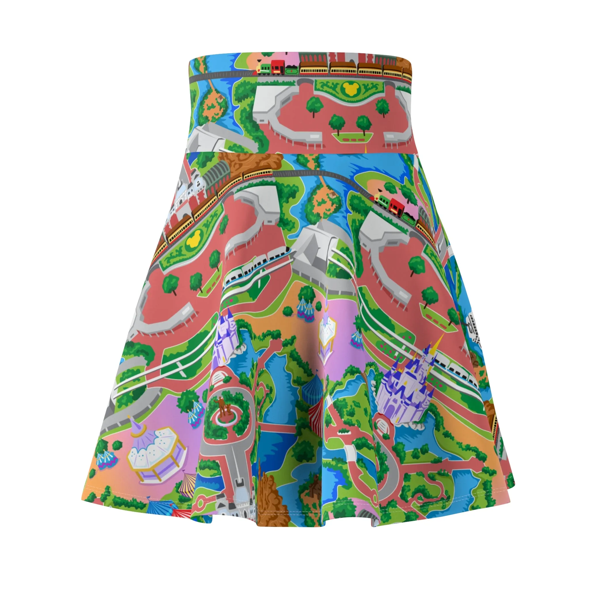 Park Map Women's Skater Skirt