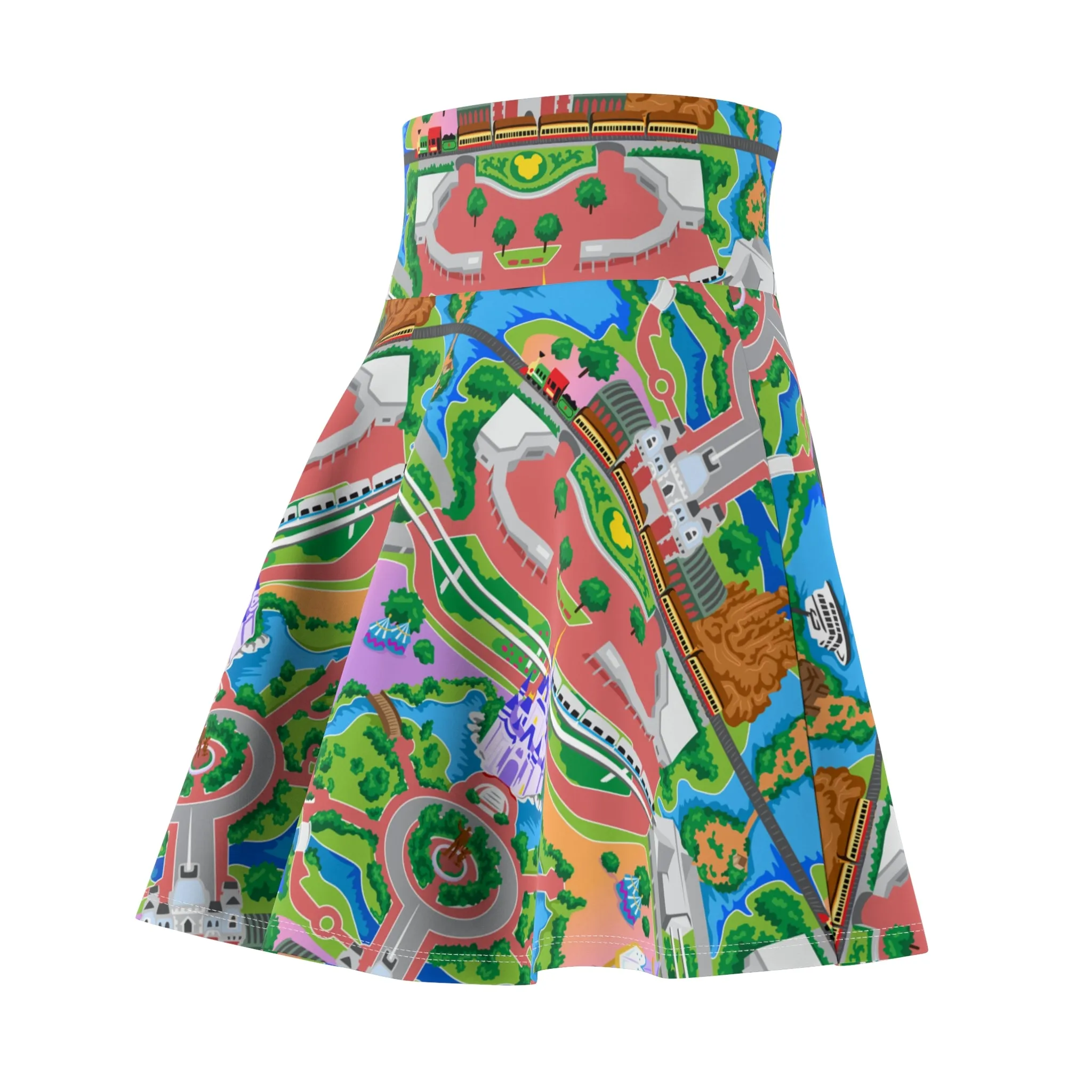 Park Map Women's Skater Skirt