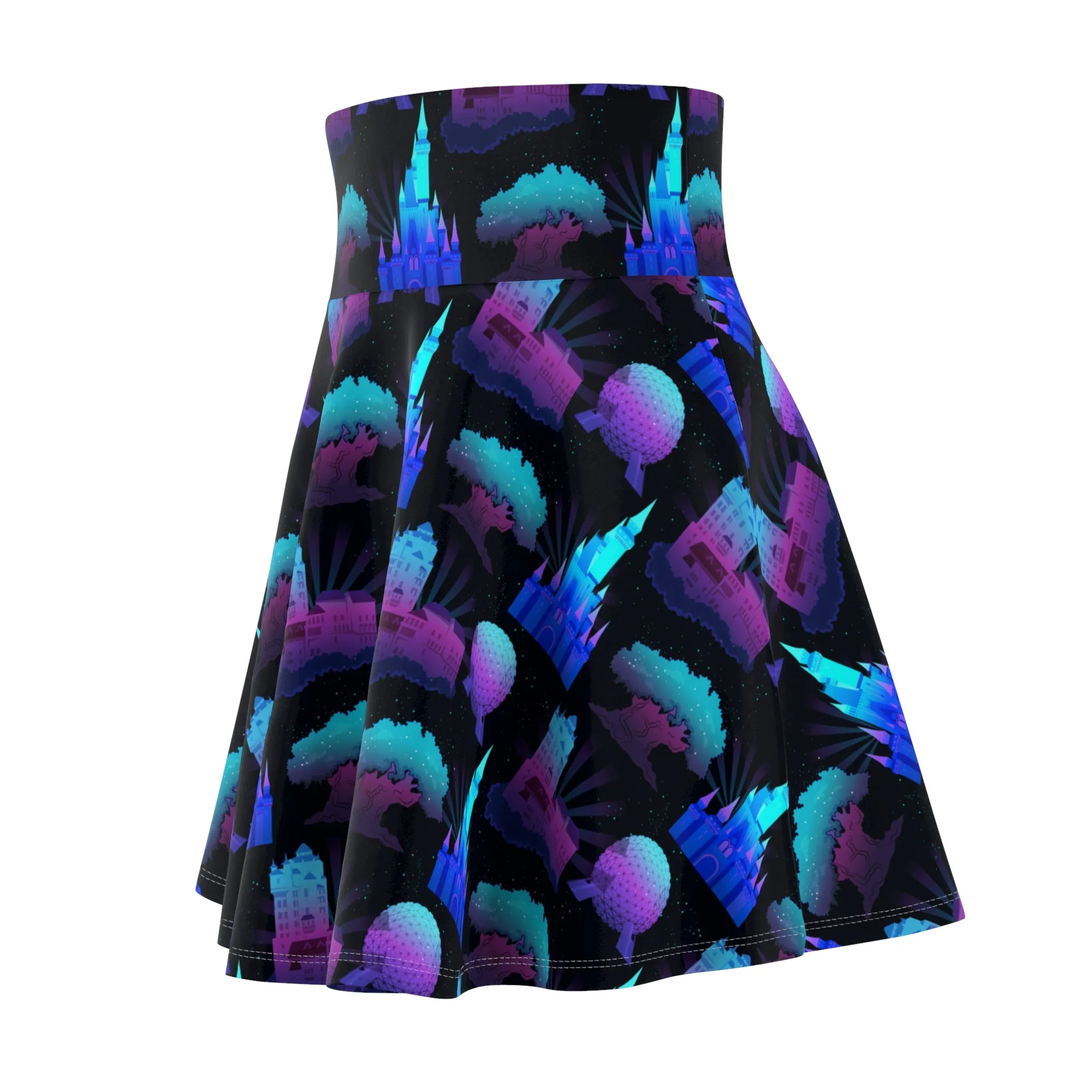 Parks At Night Women's Skater Skirt