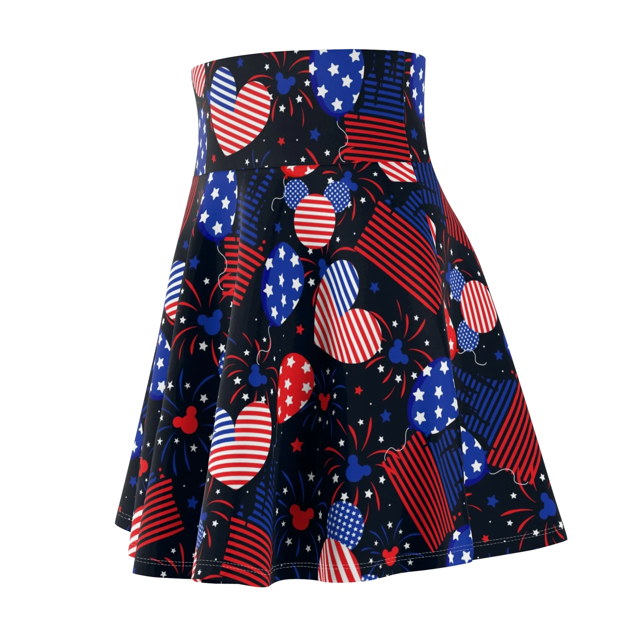 Patriotic Castles Women's Skater Skirt