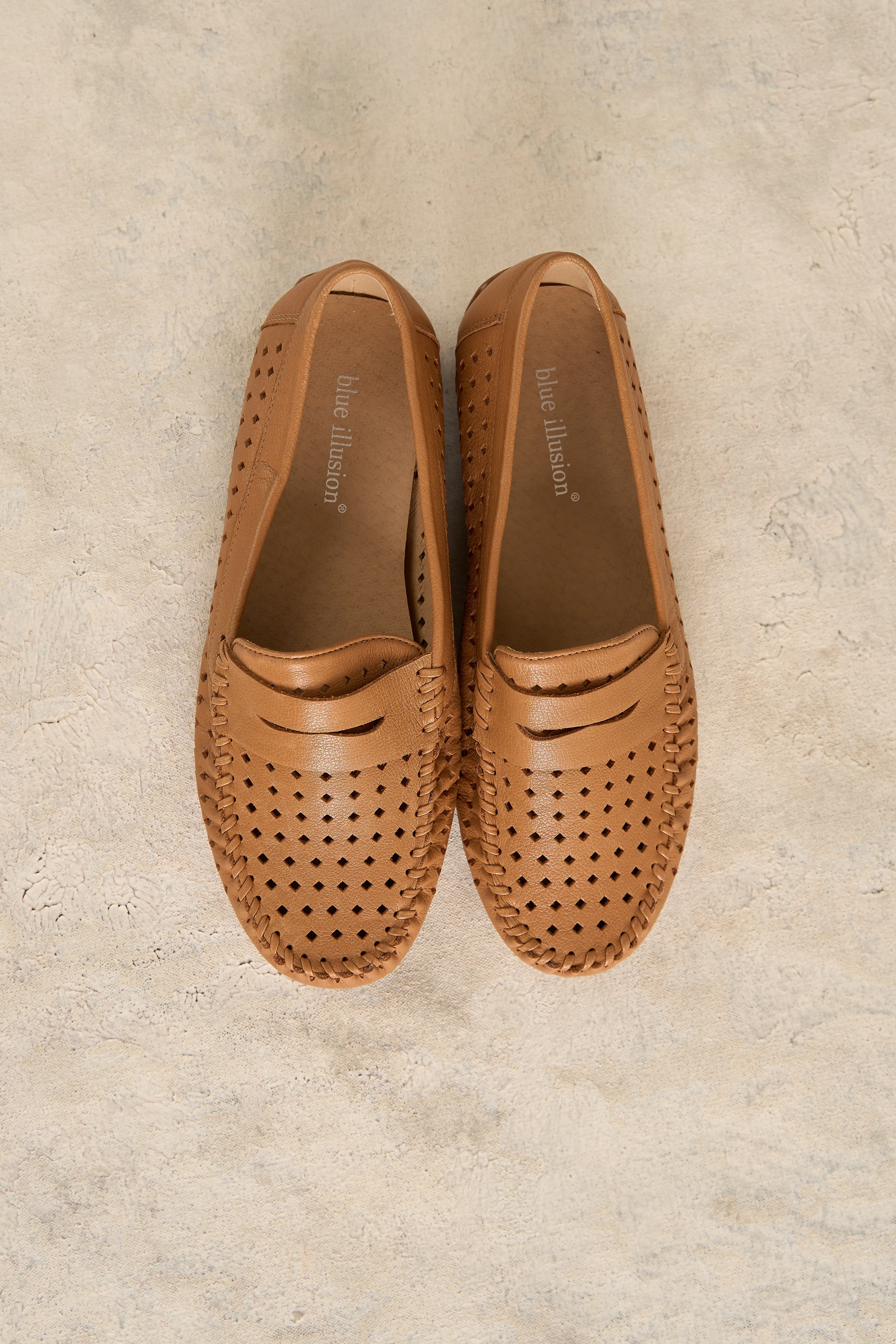 Perforated Leather Loafer