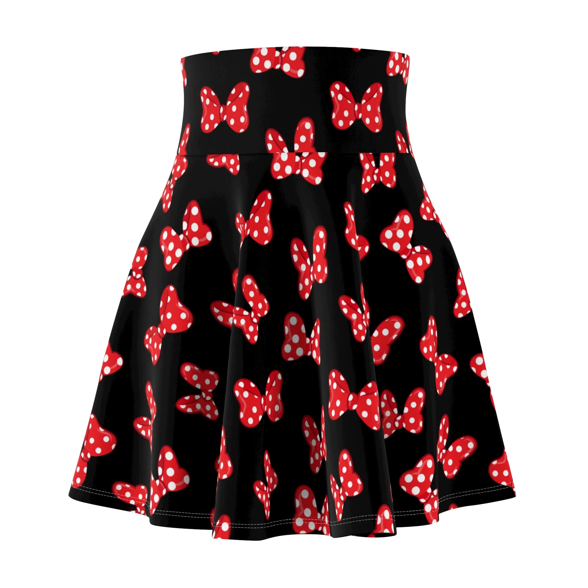 Polka Dot Bows Women's Skater Skirt