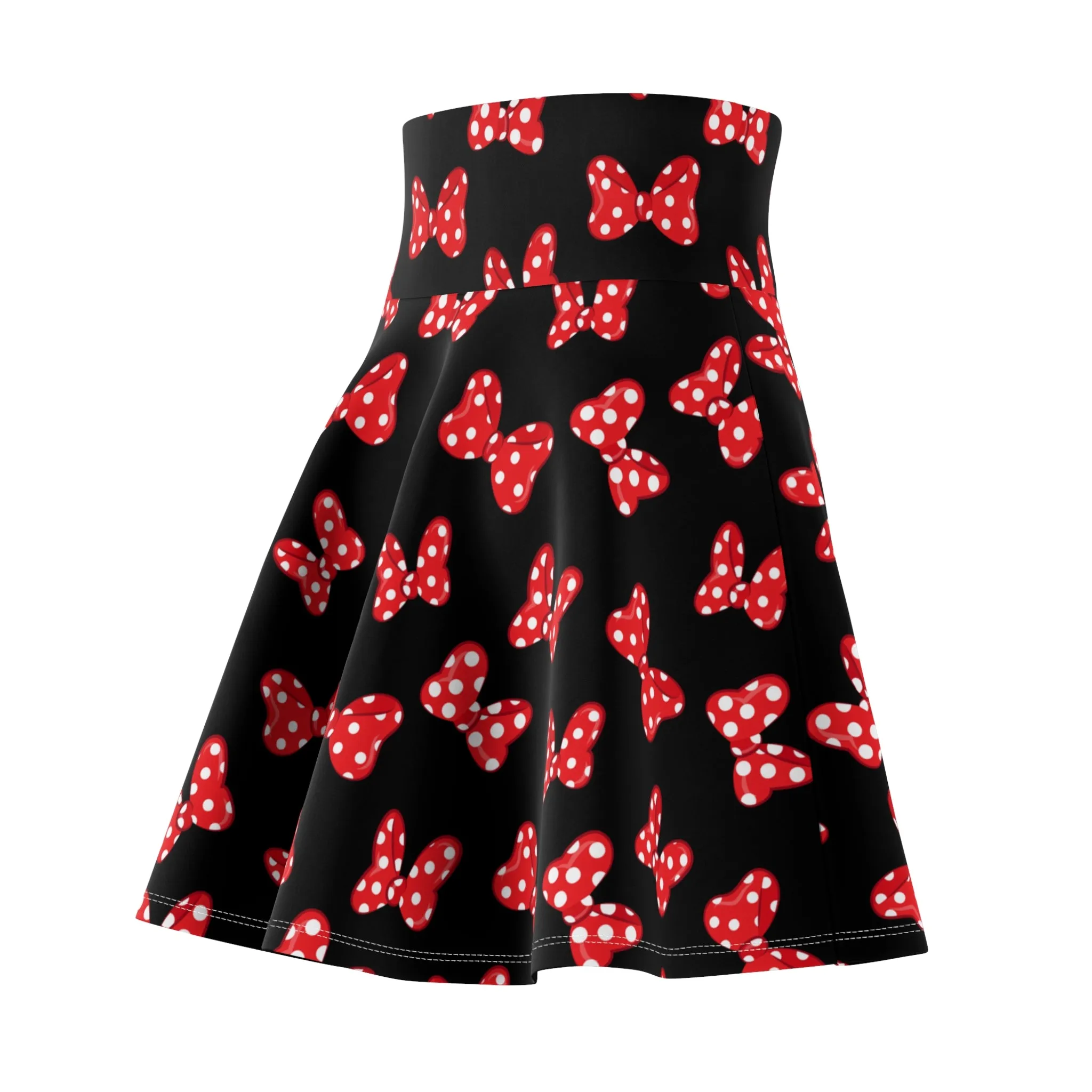 Polka Dot Bows Women's Skater Skirt