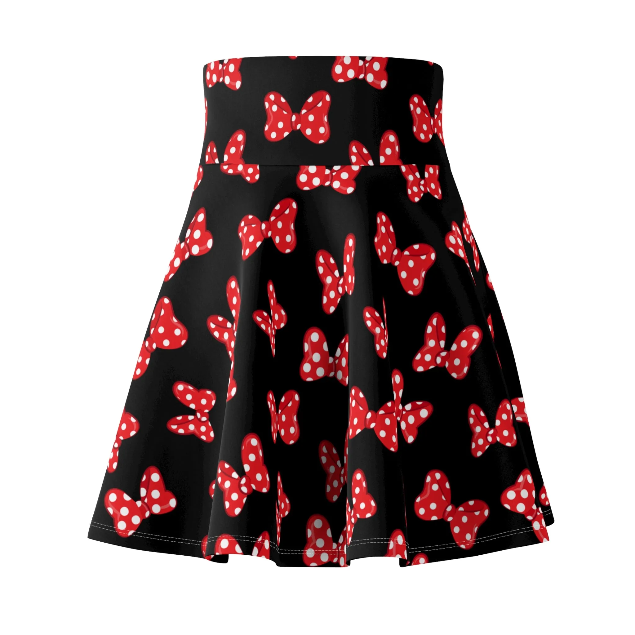 Polka Dot Bows Women's Skater Skirt