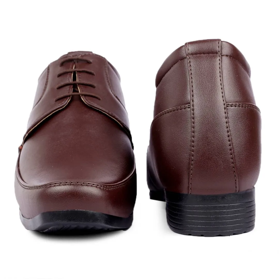 Premium Brown Faux Leather Formal Shoe For Men