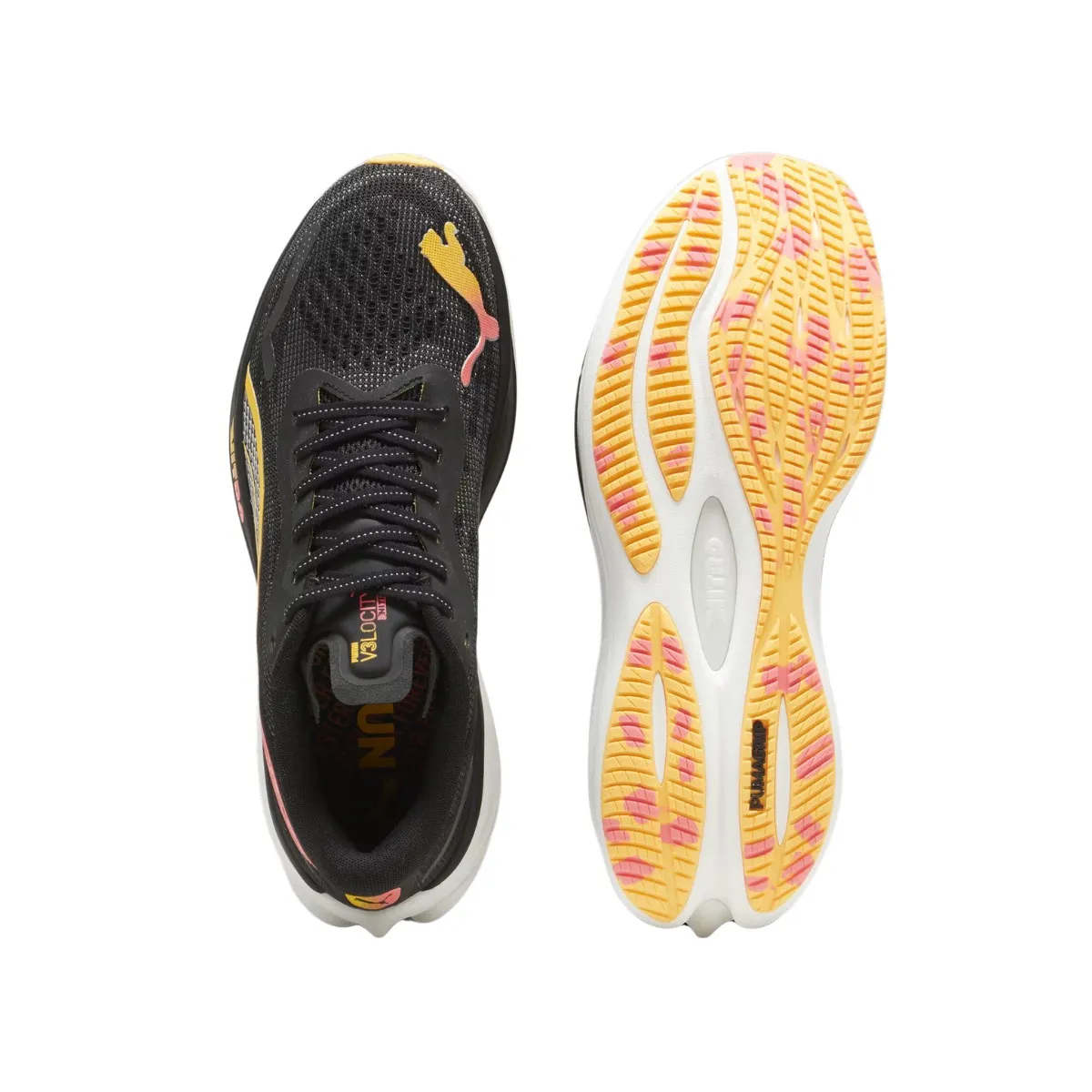 Puma Velocity Nitro 3 Forever Faster Shoes Black Yellow SS24