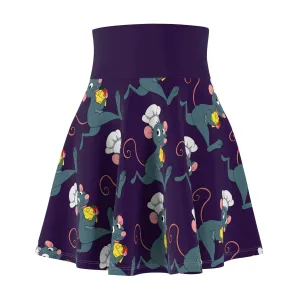 Ratatouille Wine And Dine Race Women's Skater Skirt