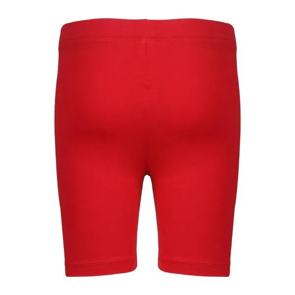 RED MINI JERSEY GIRLS BIKERS SHORTS