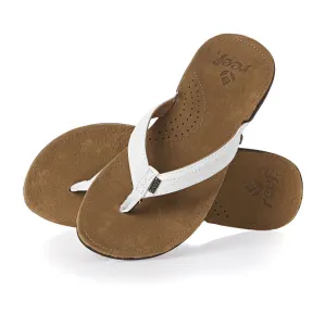 Reef Women's Miss J-Bay Thongs/Tan-White