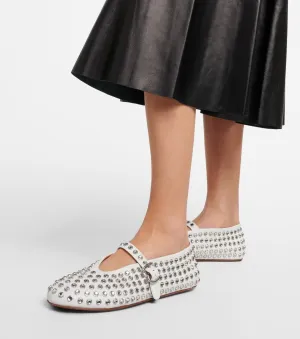 Rivet Crystal Women Loafers - Casual Ballet Flats