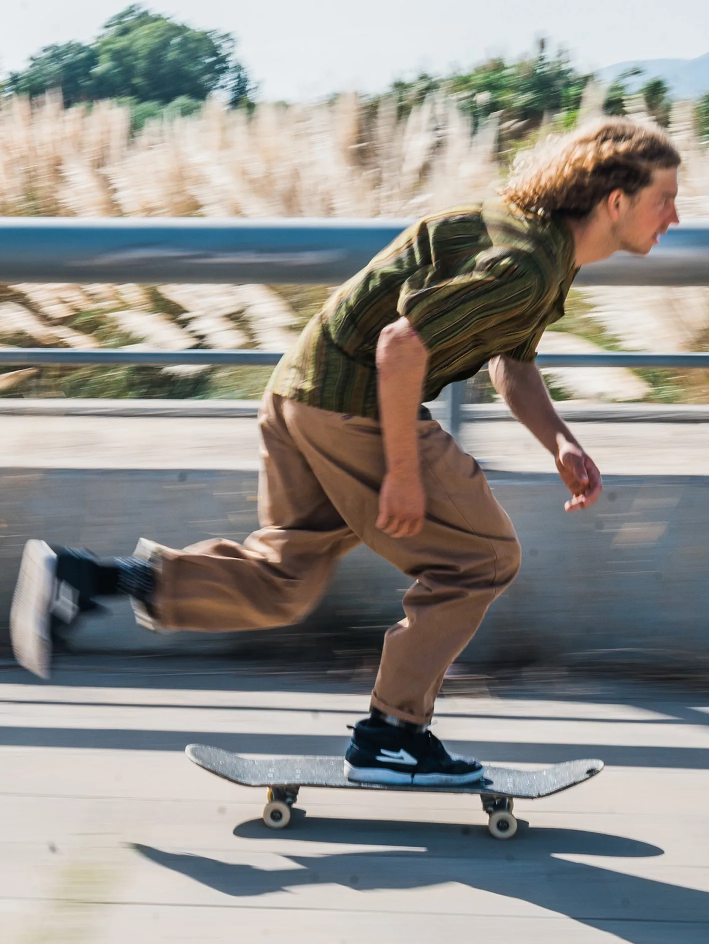 Skate Vitals Simon Bannerot Woven Short Sleeve Shirt - Dark Khaki