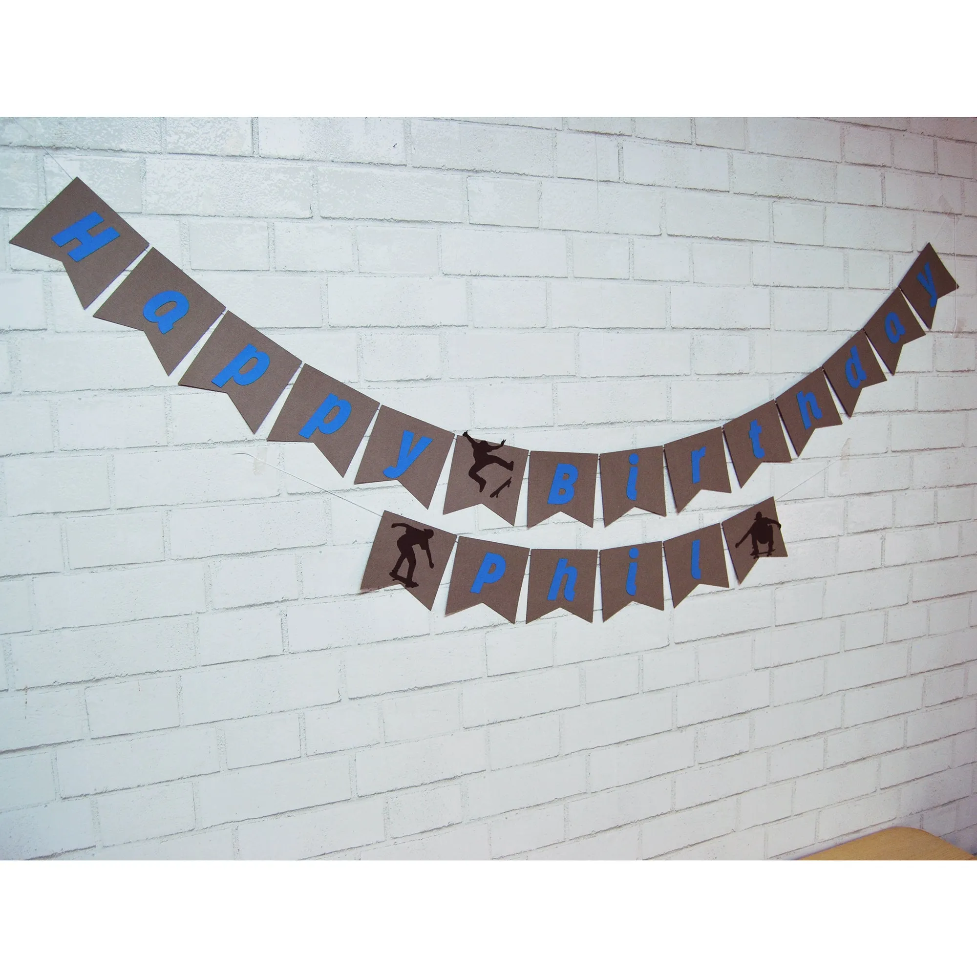 Skateboard Birthday Banner